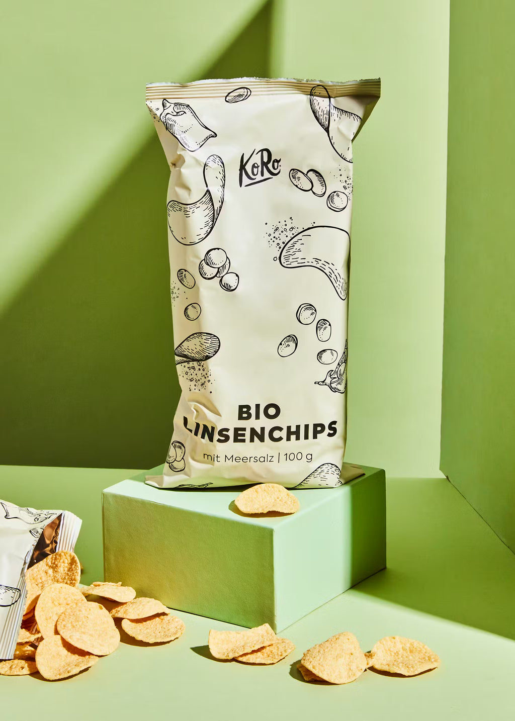 Khoai tây chiên đậu lăng hữu cơ với muối biển 100g